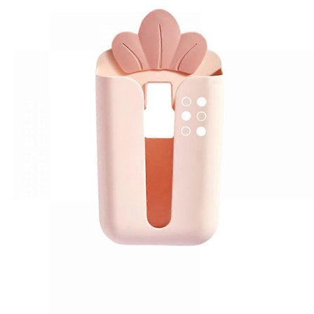 Tissueboks-holderen er placeret på den, og tissueboksen fastgøres på væggen. (Pink)