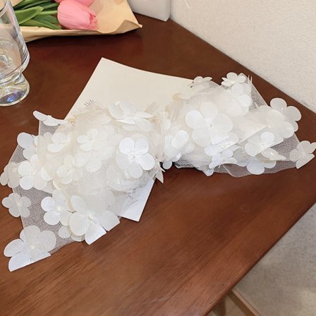 Rosett Hår Klo Hår Klo Clip VIT