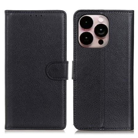 Pu Leather Fodral Iphone 14 Pro Max - Svart Svart