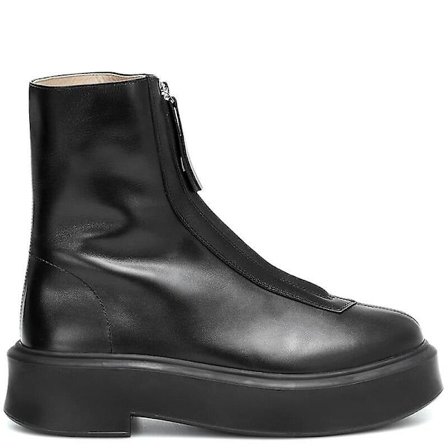 Front Zipper Plattform Kvinna Ankel Boots