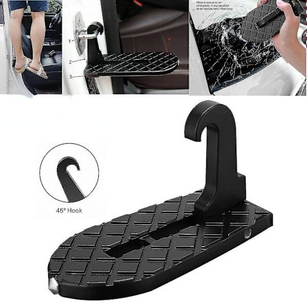 Hopfällbar Bildörrspärrhake Stege Mini Fotpedal för Jeep Lastbil SUV Tak Pxcl