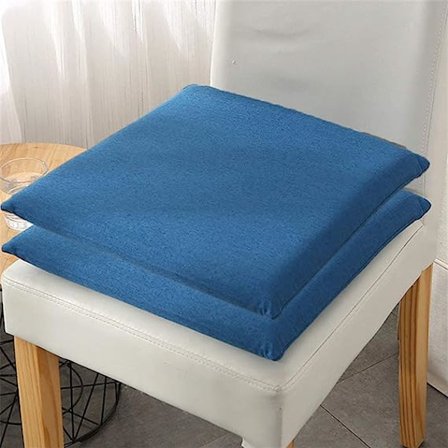 Stolepude, firkantet sædehynde skridsikker blød memory foam pude til