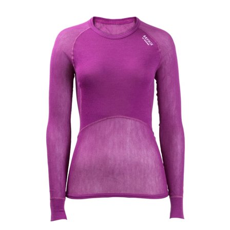 Brynje Women's Wool Thermo Light Long Sleeved Shirt Women base layer tops Purple L