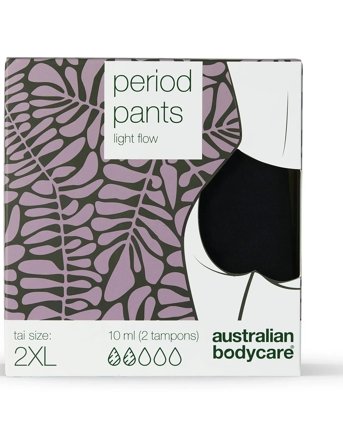 Australian Bodycare Period Pants Midi Light Flow - Black - XXL