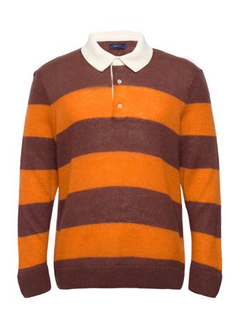 D1. Barstriped Rugger Polos Long-sleeved Multi/mønstret GANT