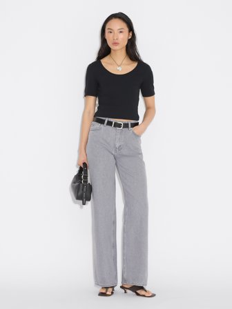 Holzweiler - Wide-Leg Jeans - Light Grey - Womens - 27/32