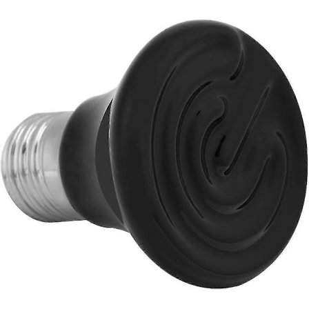 Reptilpære, 50W Keramisk Varmelampe Infrarød Reptilvarmepære for Reptilskilpadde/Øgle/Slange/Edderkopp