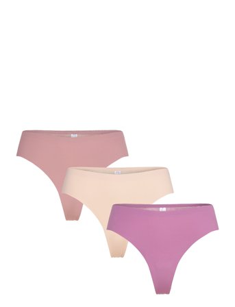 Seamless String W Lace 3-Pack Stringit Alusvaatteet Multi/patterned Missya