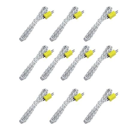 10st 3meter K Typ Minikontakt Termoelement Temperatursondsensor -50-350c Temperatur Sen