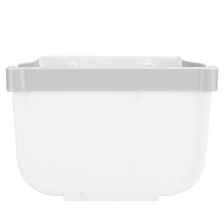 Vægmonteret sammenklappelig skraldespand til husholdningsbrug til køkken, kontor, hjem, skraldespand, hvid