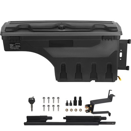 Lagringslåda för lastbil-Duoku-Låsbar-Vattentät, 6,6 Gal/20 L-Kompatibel med Chevrolet Silverado 1500