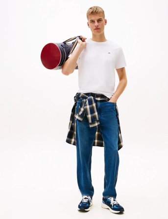 Tommy Jeans Tjm Slim Jersey C Neck Ext - White - S