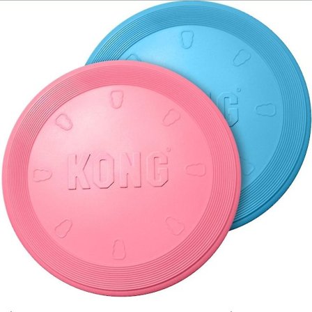 Kong Puppy Flyer -koiran lelu sininen/vaaleanpunainen