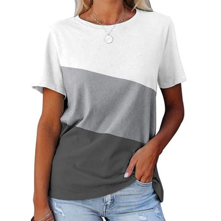 Kortärmad T-shirt För Kvinnor Med Rund Hals S