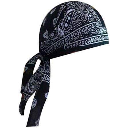 Unisex Bomulds Paisley Bandana Hovedbeklædning Hovedtørklæde Justerbar Durag Hat Cap