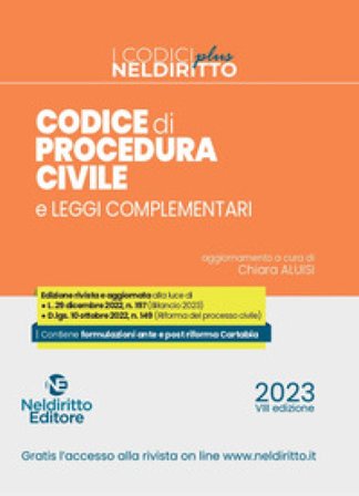 Codice di procedura civile e leggi complementari