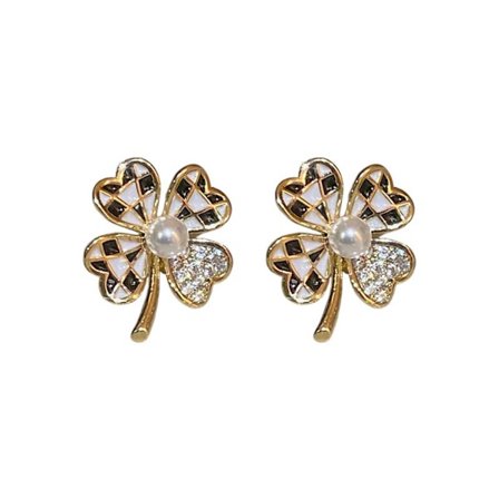 Klöver och blomma örhängen för kvinnor presenter till födelsedag mors dag