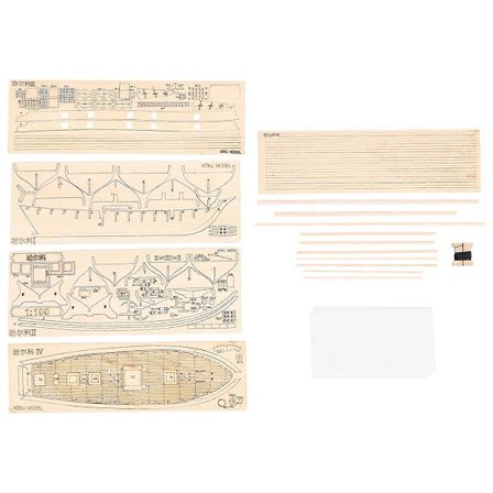 DIY Monteringssatser Skala Modell Dekoration Båt Leksak för Barn Vuxna[D]