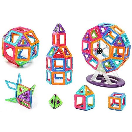 Magnetic Tiles - Magnetiske Klodser - Byg med Magneter