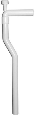 Faluplast 8073335 Utloppsrör S-böjd, med vakuumventil, Inomhusavlopp