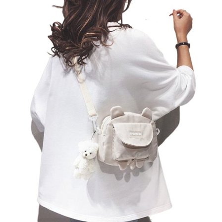 Messenger Kitty Bag Axelväska VIT