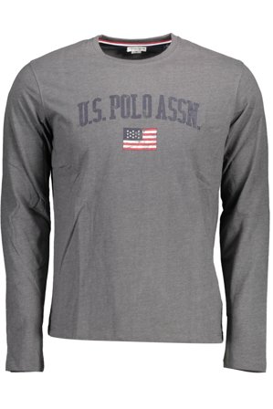 U.s. Polo T-shirt Maniche Lunghe Uomo Grigio
