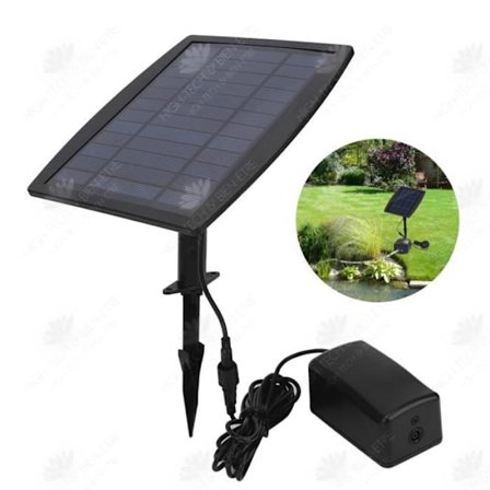 Udendørs solpump – HØJTEKNOLOGI & VELVÆRE – 6V/2,5W – Lithiumbatteri 1800mAh – Strøm 1L/min – 50dB