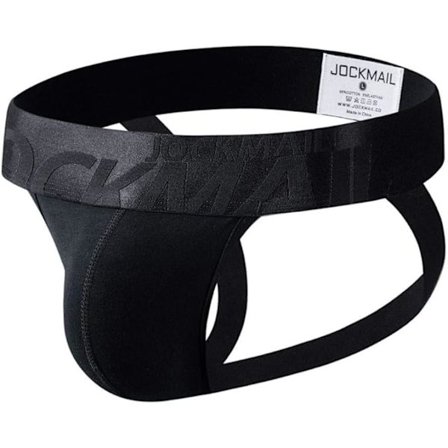 2025 Seneste Model JOCKMAIL Herre Jockstrap Underbukser Atletisk Jockstrap Bomuld Sømløse G-strengs Underbukser black XXL