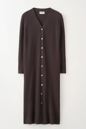 Soft Goat - Long Button Cardigan - Cashmere cardigan - S - Oak