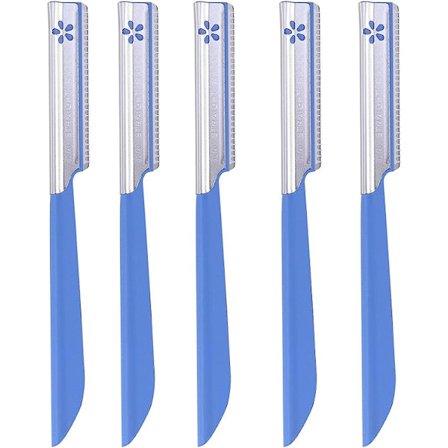 Tinksky 5 st ögonbrynsformare rakblad trimmer rakapparat hårborttagningssats (blå)