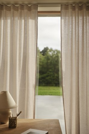 Jotex - Gardin Linblanding 2-pakke Linbeige - MILLY - Kjøp Multifunksjonsgardiner hos Jotex