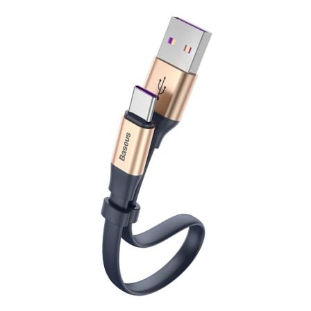 Baseus Simple Snabbladdningskabel Usb-c 40w 23 Cm - Guld/blå Blå