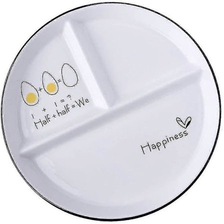 Delt keramisk middagstallerken 3-delt middagstallerken lunsjtallerken