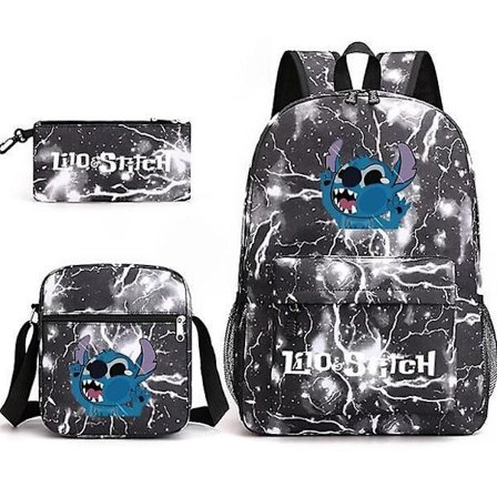 Lilo & Stitch Backpack Three-piece Set School Bag