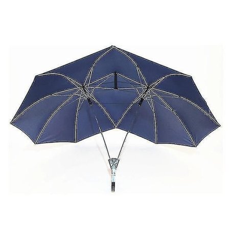 Dobbelt top par dobbeltlags paraply (blå) -WELLNGS