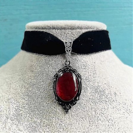 Gotisk Vampyr Cameo Hänge Choker Sammet Halsband För Kvinnor Mode Pagan Häxkonst Smycken Flickor Gåvor Kreativ Choker 2022(1)