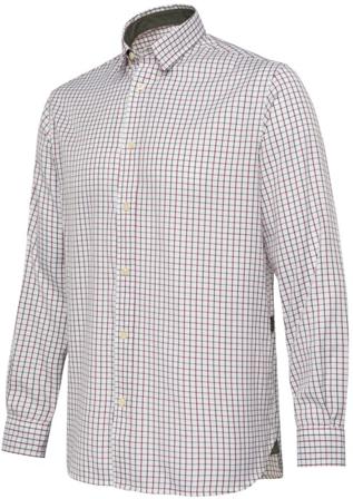 Beretta - Charlow LS Shirt paita - Ivory & Blue Check - Miesten