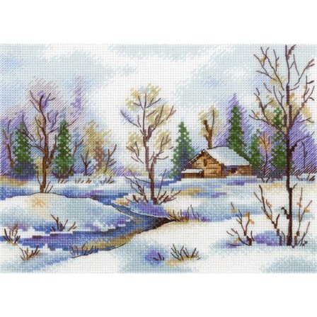 Broderikit MP Studia "Början av våren" 20x15 cm