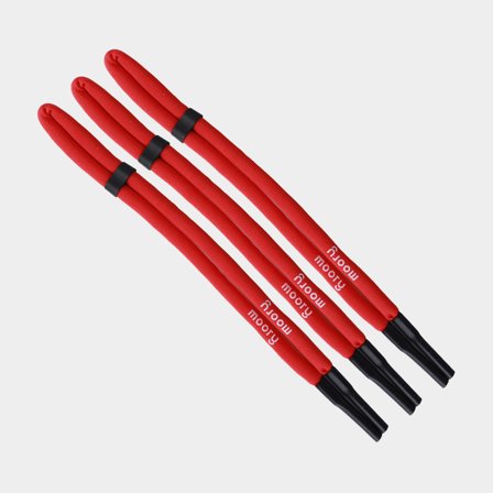 Floating strap for glasses Moory Sunglass Saver Bright Red, 3-pack