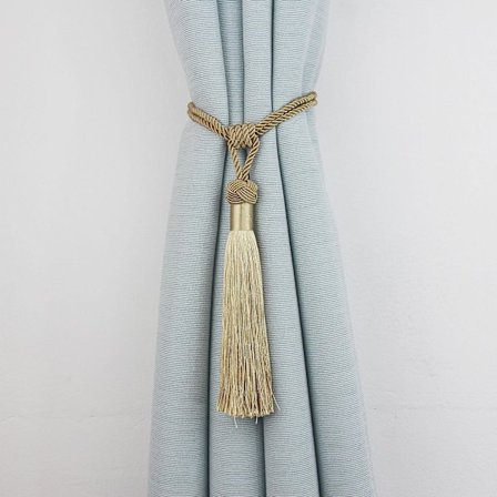 4 st handvävda gardinuppsättningar, gardinuppsättningar tofsar, eleganta gardinuppsättningar för hemmakontor tunna eller genomskinliga 