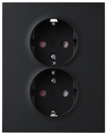 ELKO Plus Dobbel stikkontakt m/jord innfelt