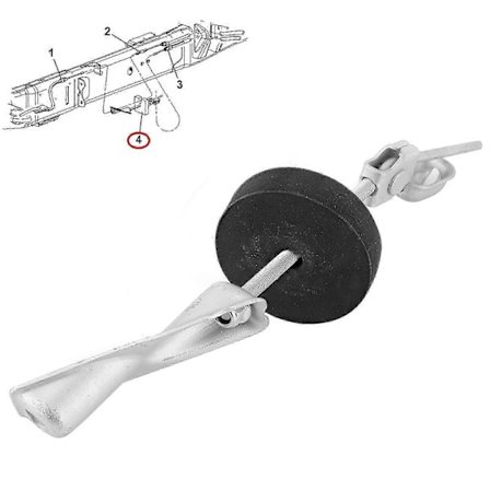 Parkeringsbromskabeljusterare 52122296AA för Dodge RAM 1500 2003-2008