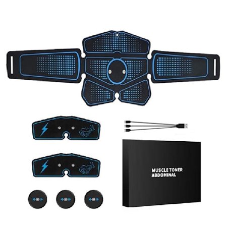 ABS Magmuskeltränare Elektrisk pressstimulator Bantning Fitness EMS Träningsmaskin Hemgym Fitness Träning