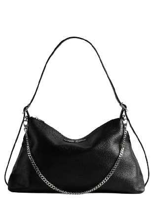 Zadig & Voltaire JIM GRAINED LEATHER Handväskor Dam Svart ONESIZE