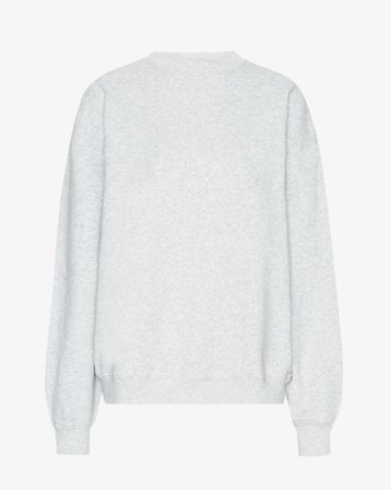 Organic Oversized Crew - Snow Melange L