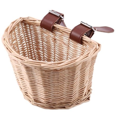 Paris_Barn Vintage Koripunottu Polkupyöräkori Polkupyörä Skootterikori Lastenpyörän Etukori, xs (puu Col