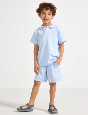 Lindex Shorts Terry - Blue - 92