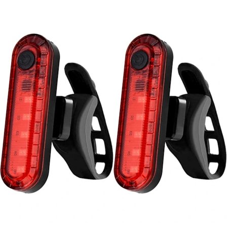 LED Sykkel Baklys USB Oppladbart 2-pakning LED Sykkel Baklys Super Sterkt Sykkel Baklys