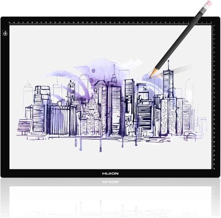 Huion LED lysbord LA3 oppdatert forbedret versjon av LED lysbord A3