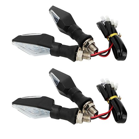 4 stk. 12 LED to-farget blinklys for motorsykler, scootere, ATV-tilbehør (MK-024)